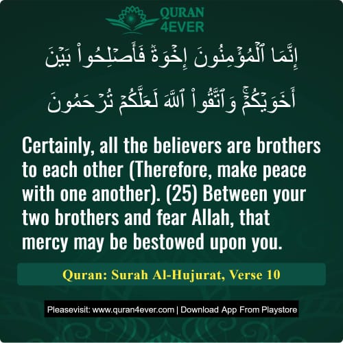 Quran Surah 49 Verse 10
