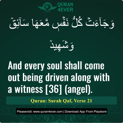 Quran Surah 50 Verse 21