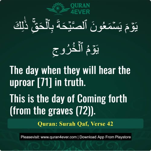 Quran Surah 50 Verse 42