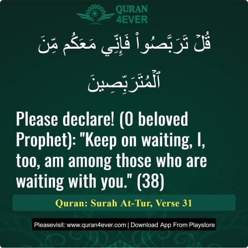 Quran Surah 52 Verse 31