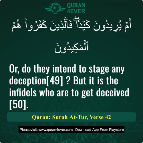 Quran Surah 52 Verse 42