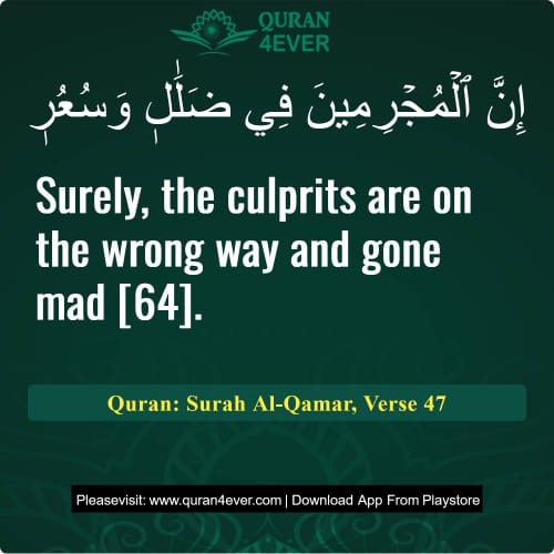 Quran Surah 54 Verse 47