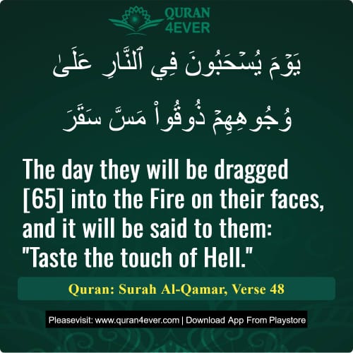 Quran Surah 54 Verse 48