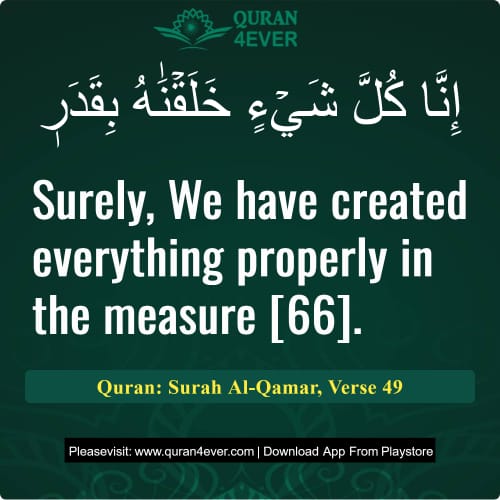 Quran Surah 54 Verse 49