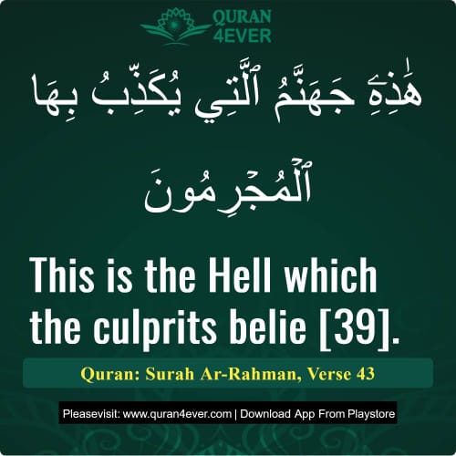 Quran Surah 55 Verse 43