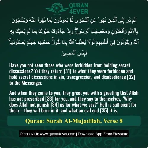 Quran Surah 58 Verse 8
