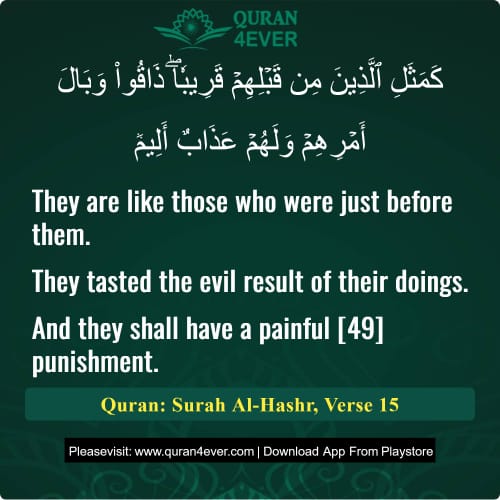 Quran Surah 59 Verse 15