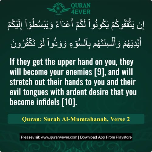 Quran Surah 60 Verse 2