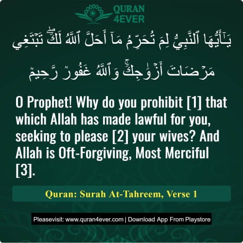 Quran Surah 66 Verse 1