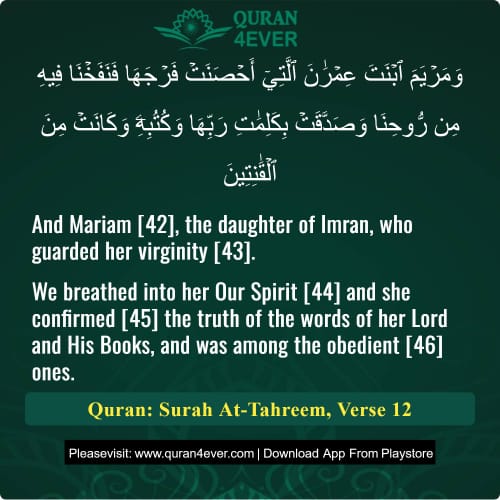 Quran Surah 66 Verse 12