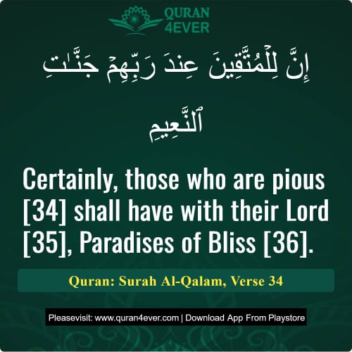 Quran Surah 68 Verse 34