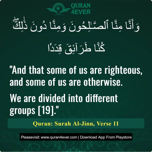 Quran Surah 72 Verse 11