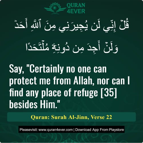 Quran Surah 72 Verse 22