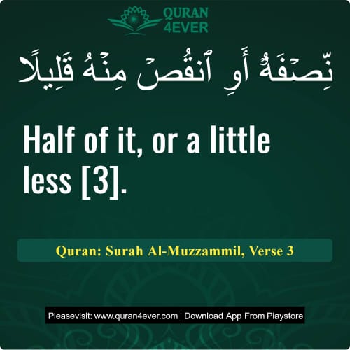 Quran Surah 73 Verse 3