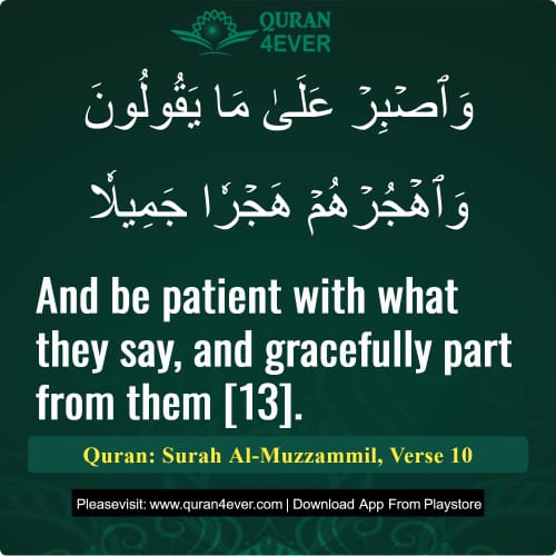Quran Surah 73 Verse 10