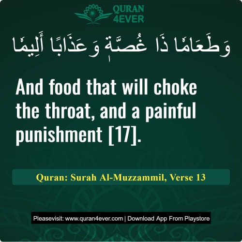Quran Surah 73 Verse 13