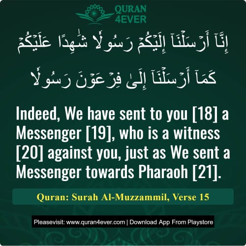 Quran Surah 73 Verse 15