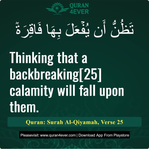 Quran Surah 75 Verse 25