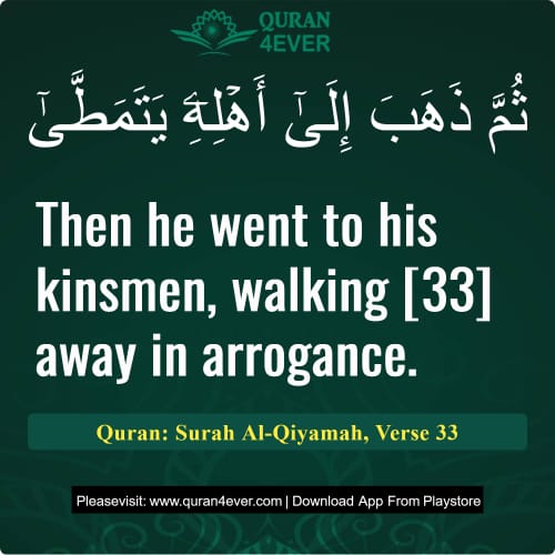 Quran Surah 75 Verse 33