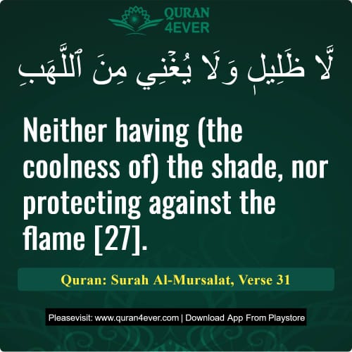 Quran Surah 77 Verse 31