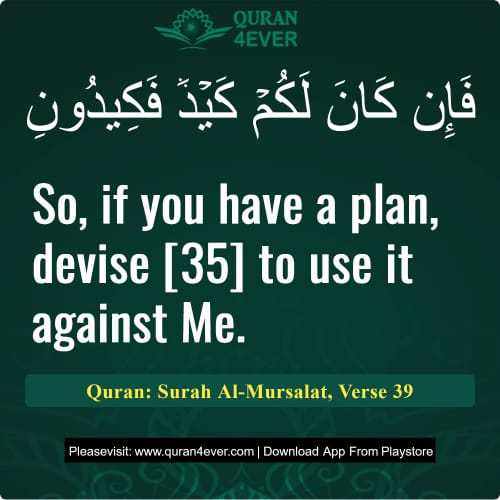 Quran Surah 77 Verse 39