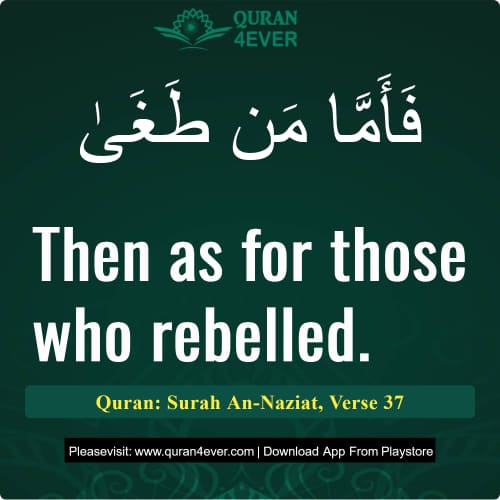 Quran Surah 79 Verse 37