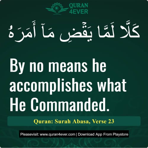 Quran Surah 80 Verse 23