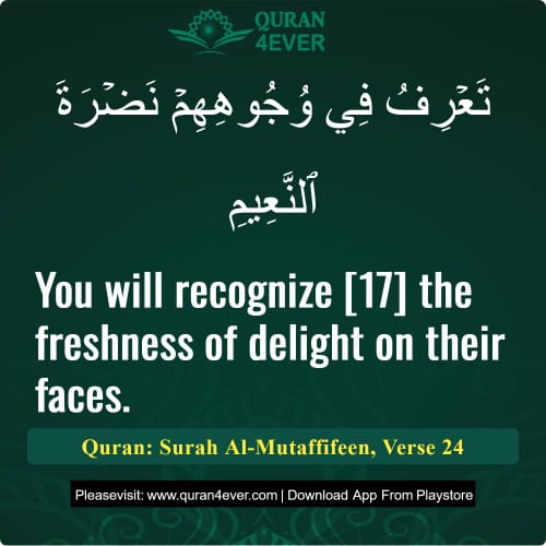 Quran Surah 83 Verse 24
