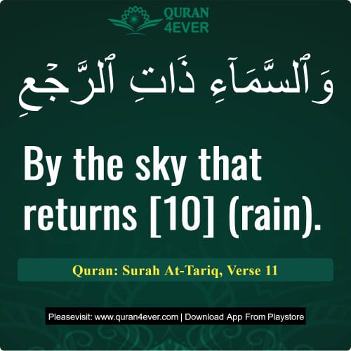 Quran Surah 86 Verse 11