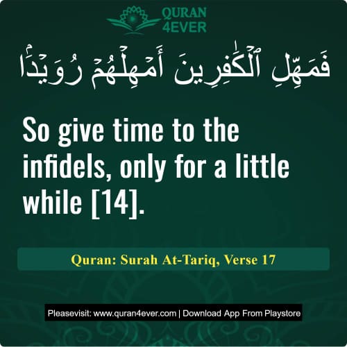 Quran Surah 86 Verse 17