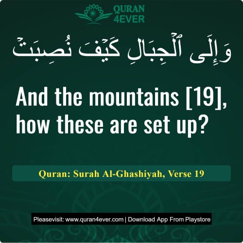 Quran Surah 88 Verse 19