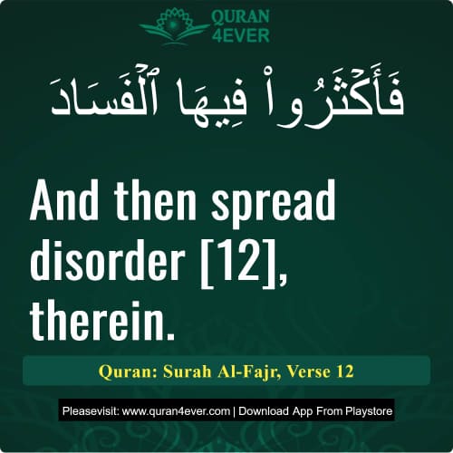 Quran Surah 89 Verse 12
