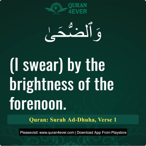 Quran Surah 93 Verse 1