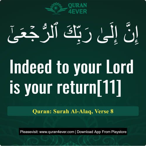 Quran Surah 96 Verse 8