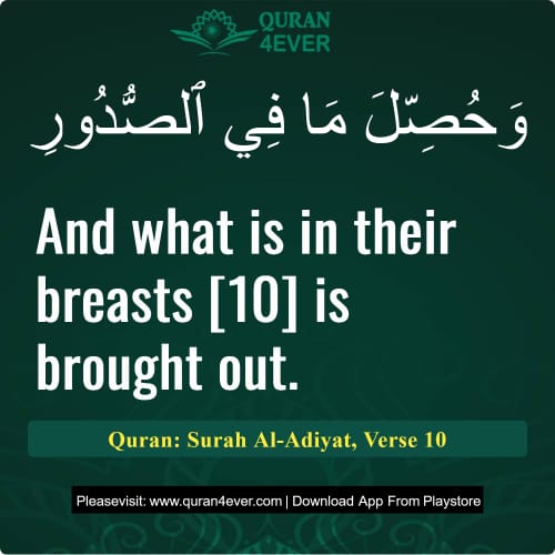 Quran Surah 100 Verse 10