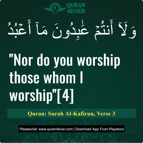Quran Surah 109 Verse 3