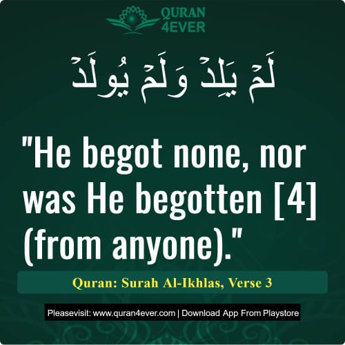 Quran Surah 112 Verse 3