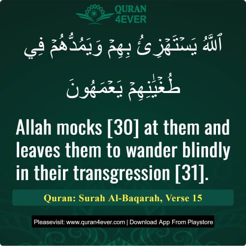 Quran Surah 2 Verse 15