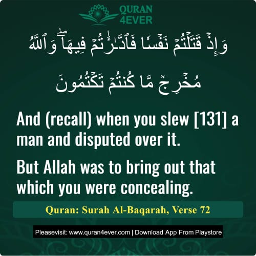Quran Surah 2 Verse 72