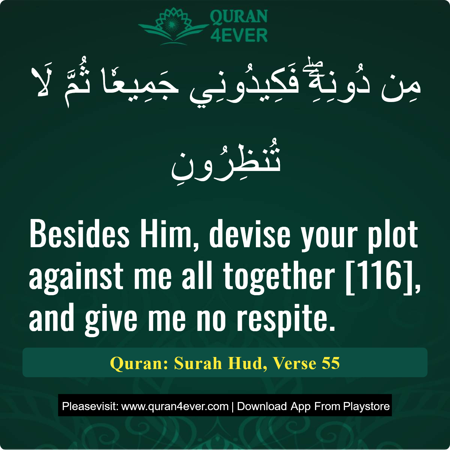 Surah 11, Ayah 55 - Quran Image