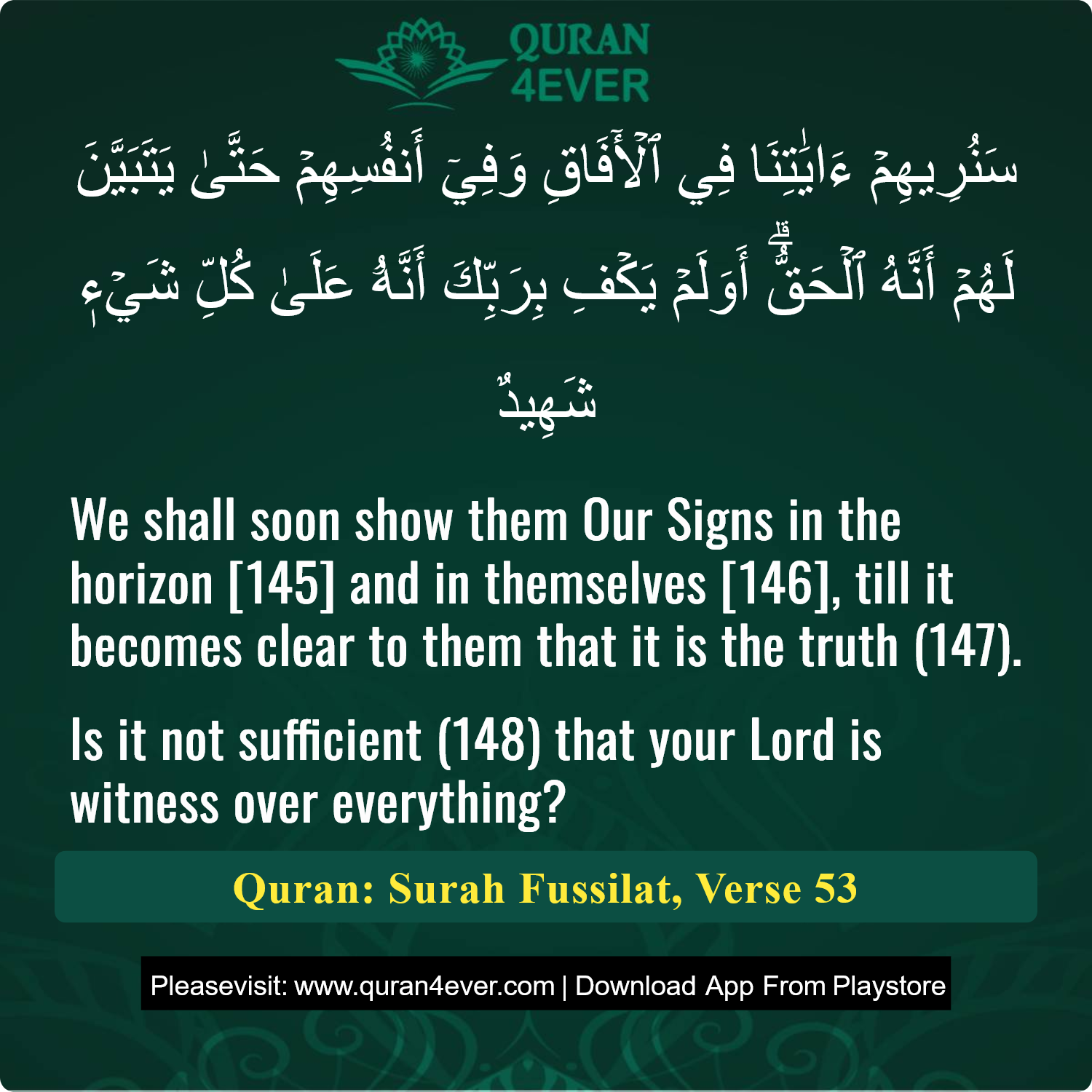 Surah 41, Ayah 53 - Quran Image