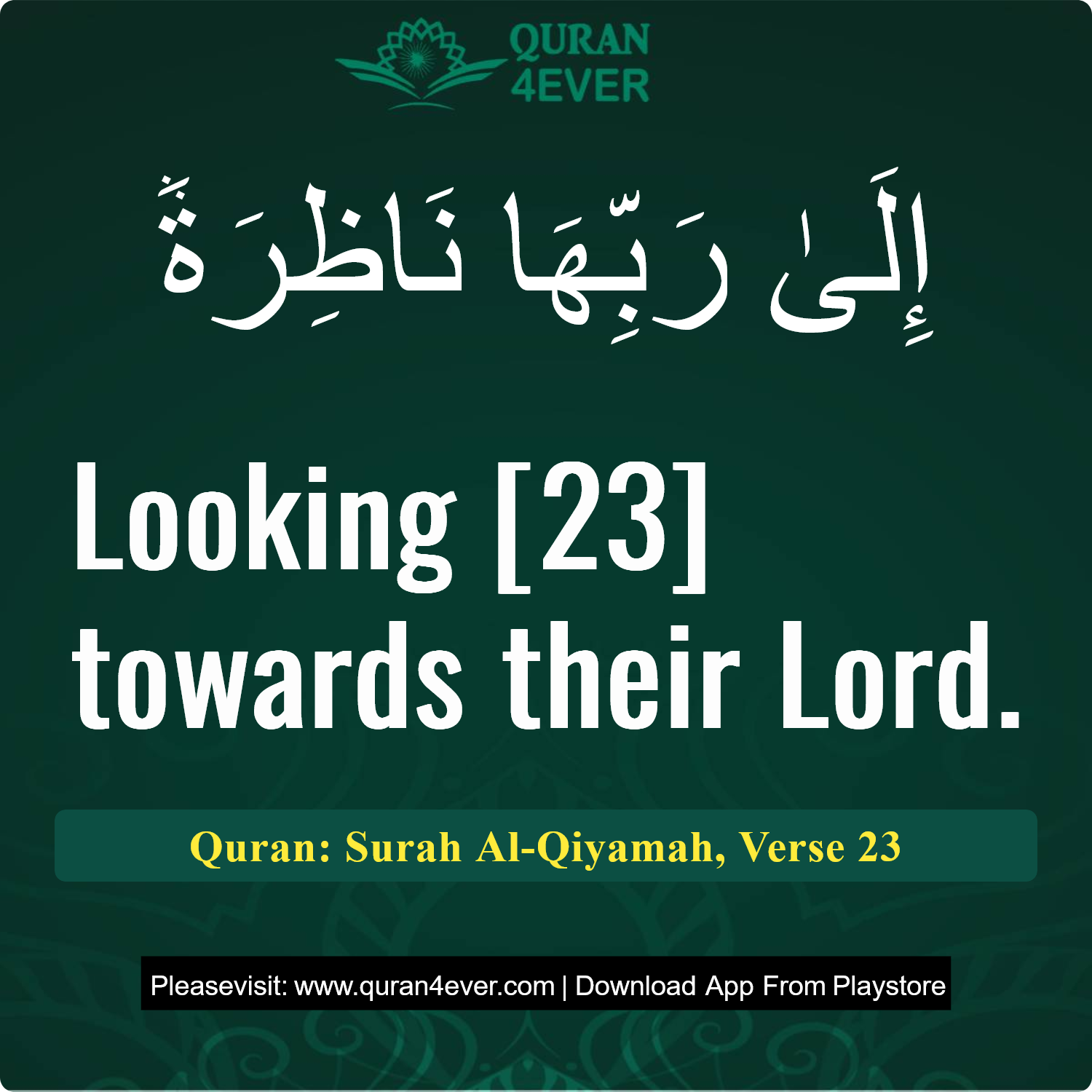 Surah 75, Ayah 23 - Quran Image