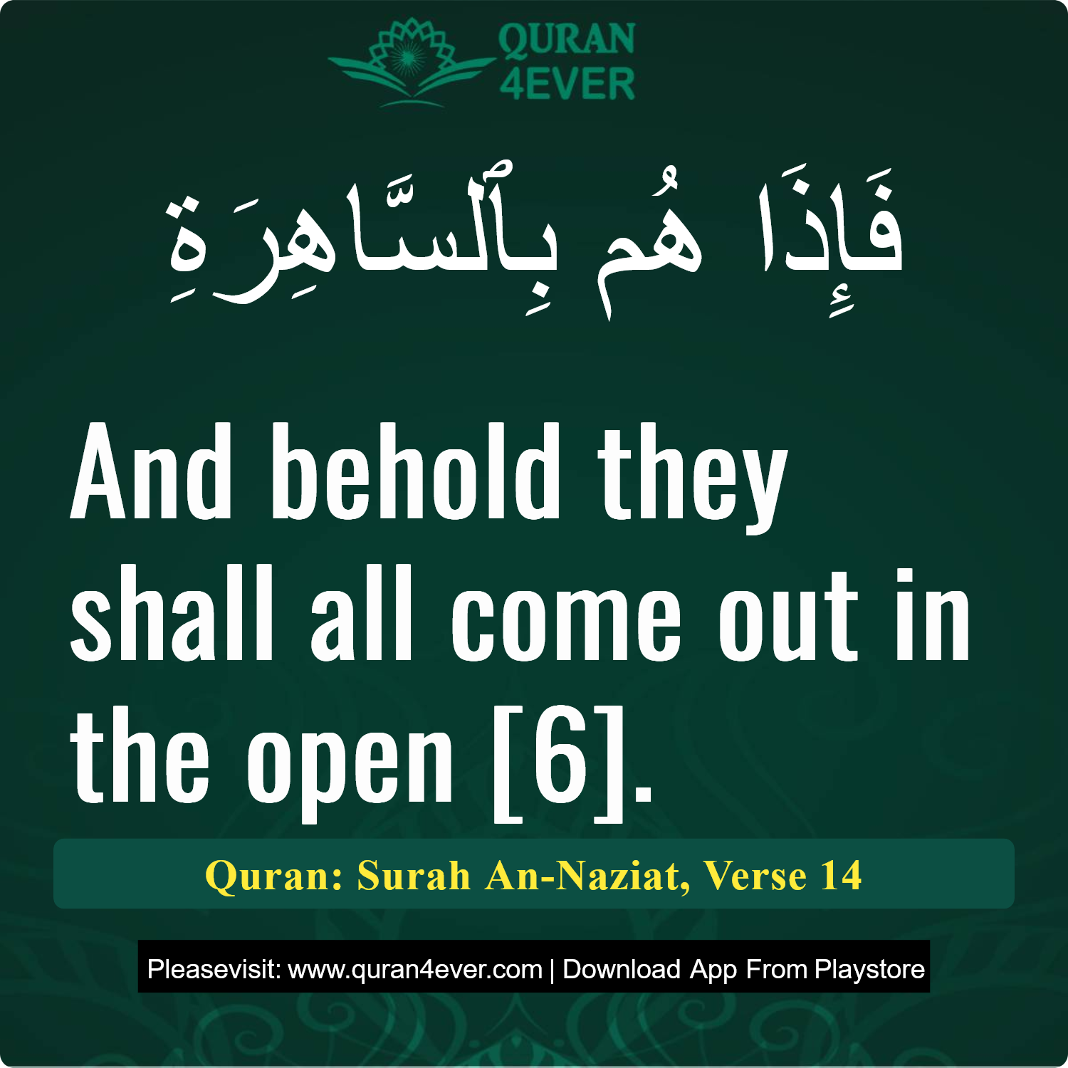 Surah 79, Ayah 14 - Quran Image