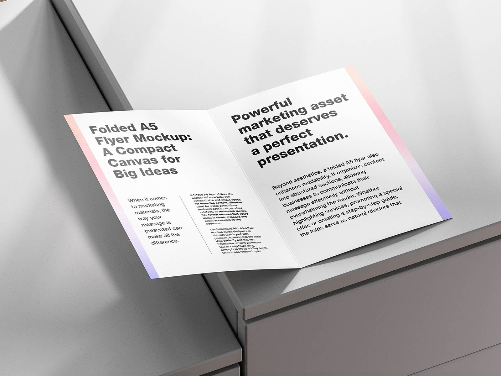 Folded A5 Flyer Mockups - Image 4