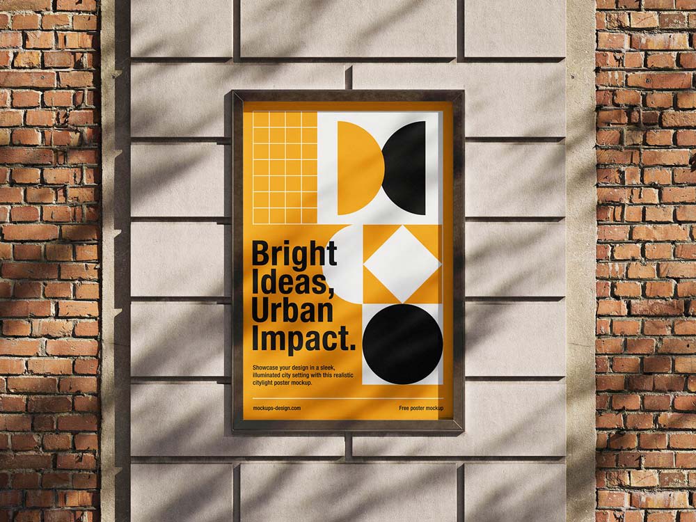 Citylight Poster Mockup PSD - Image 1