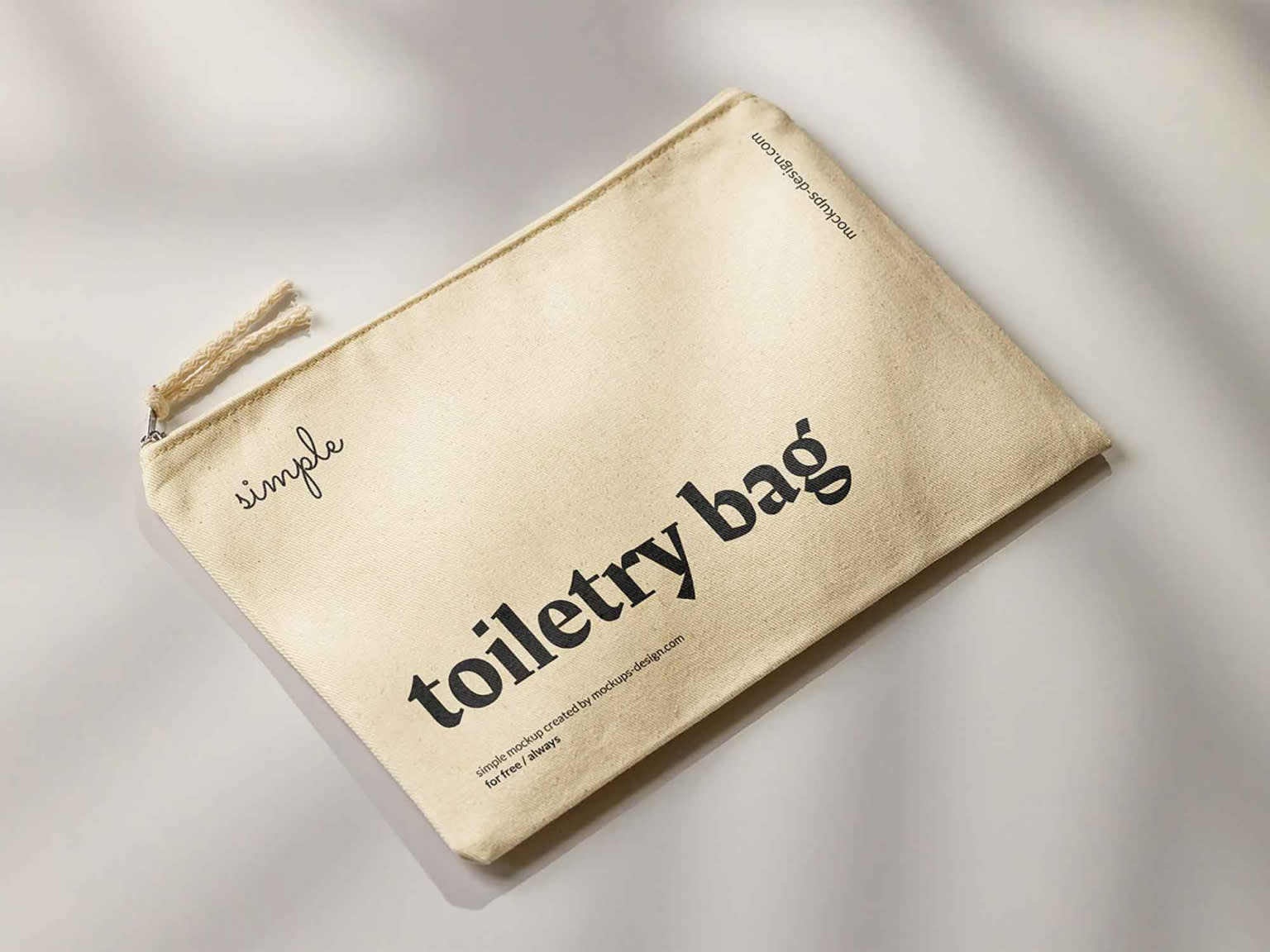 Free Toiletry Bag Mockup (PSD) - Image 2