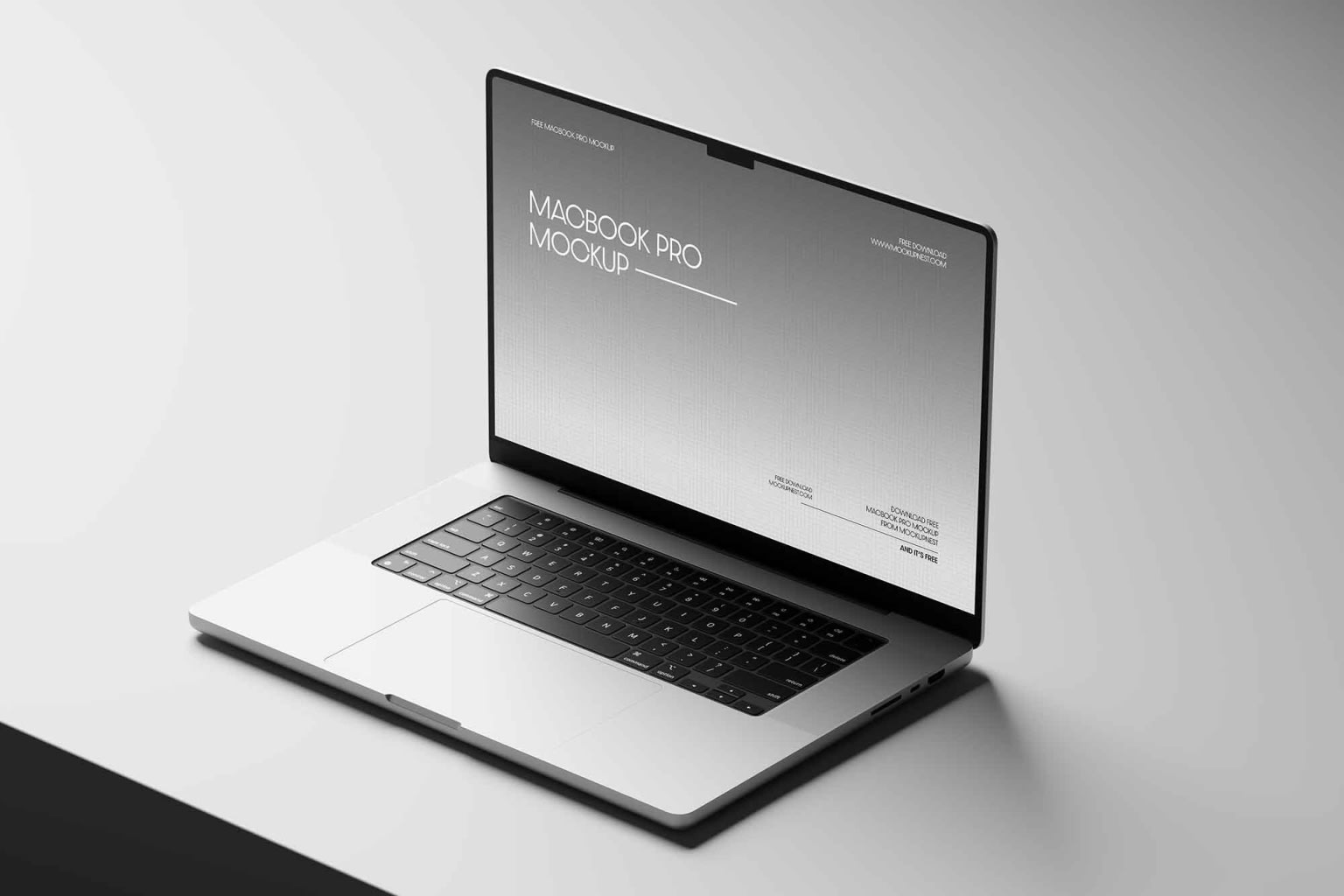 Perspective MacBook Pro 16 Mockup - Image 1