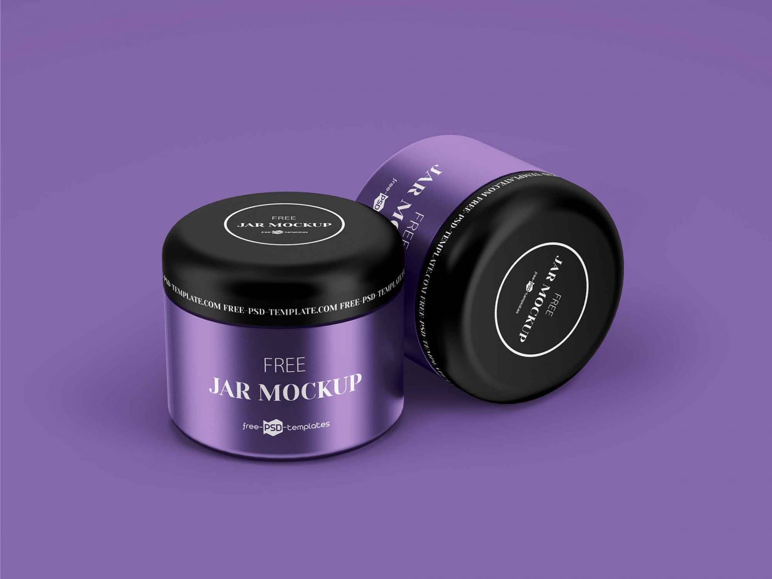 Free Multipurpose Cosmetic Jar Mockup (PSD) - Image 1