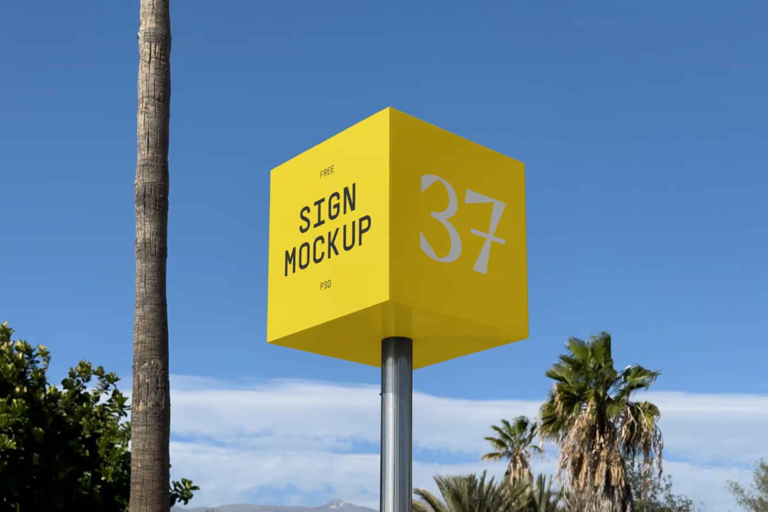 Cube Sign Mockup - Image 1