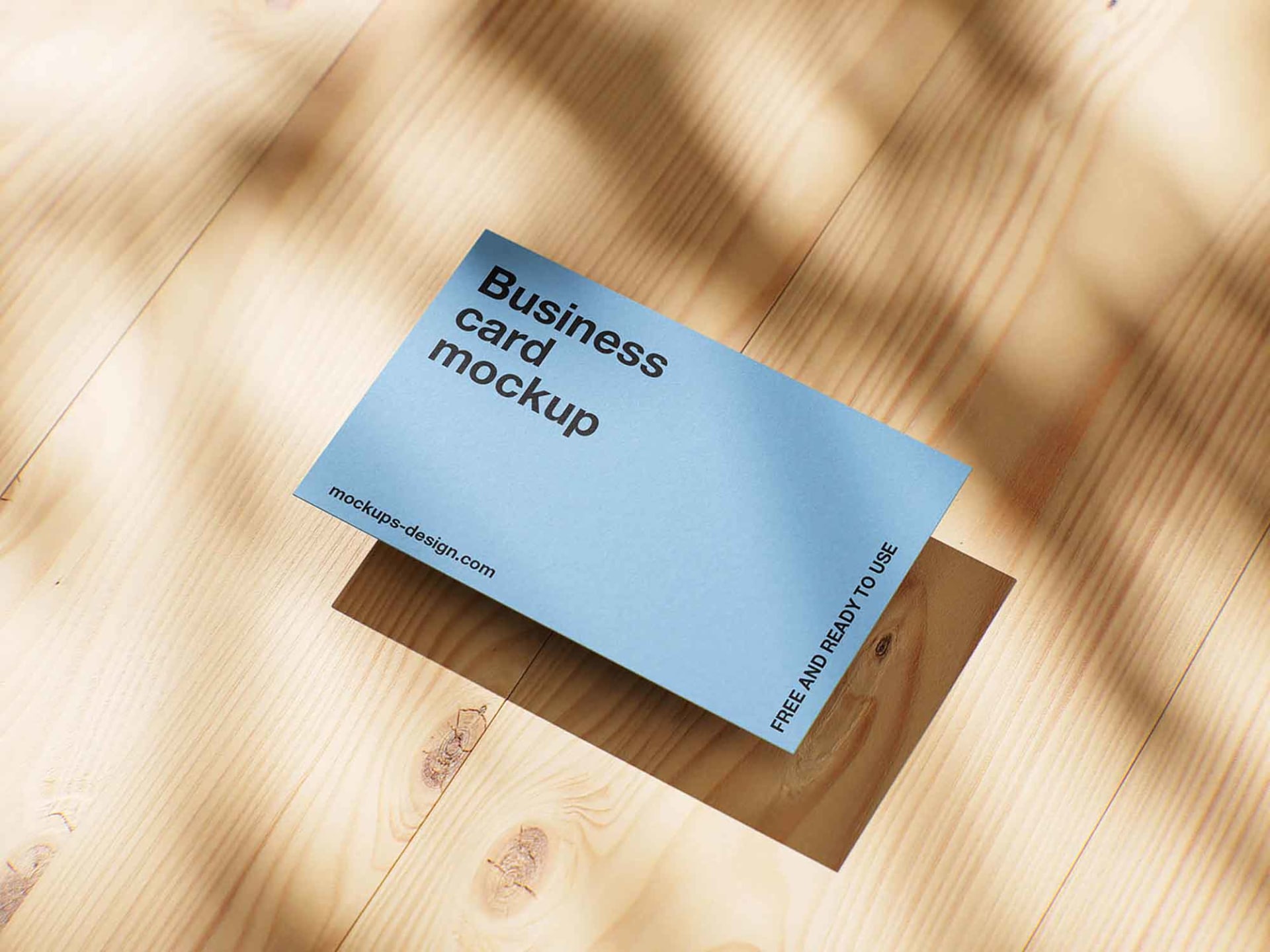 Business card on wood panels - Image 4